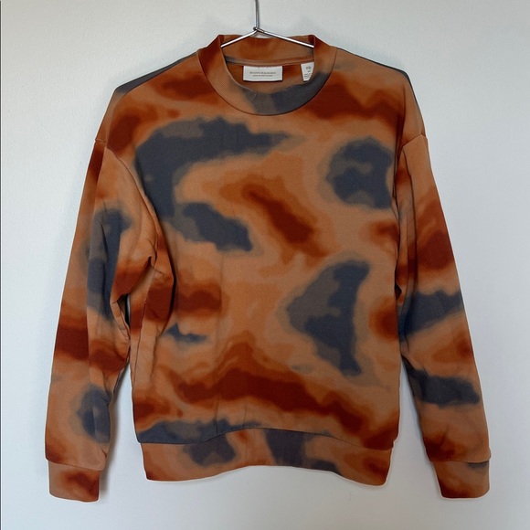 SCOTCH & SODA Tie Dye Sweatshirt Women’s M Brown Orange Blue - Picture 1 of 8